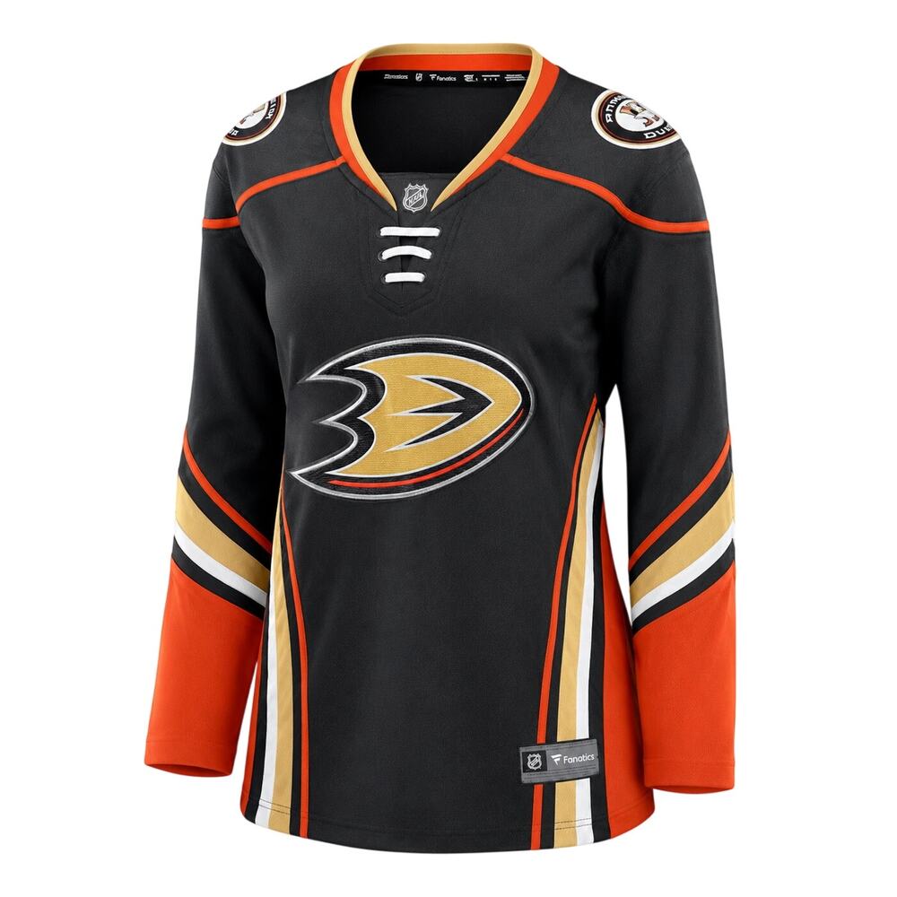 Anaheim Ducks Fanatics Breakaway Jersey NHL Black Womens Medium NWT